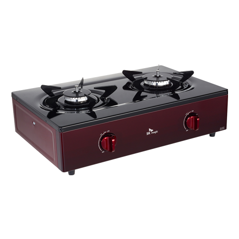 방문설치 나비엔매직 스탠드식 일반 가스레인지 퍼플와인 GRF1002NDWR LNG