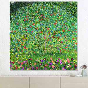 구스타프 클림트 사과나무 80x80cm 사과 액자 명화 그림 인테리어 거... 솔직 후기 | 실제 배치 사진 포함 - 상품 이미지 1