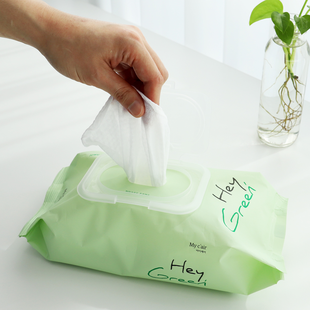 마이케어 헤이그린 물티슈 캡형 70매 10개