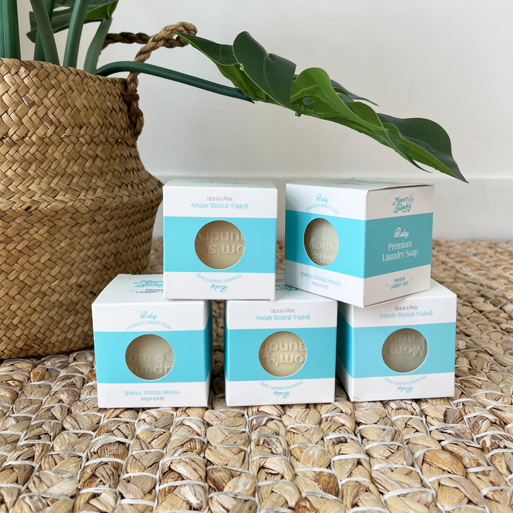 천연 코코넛오일 유아 아기세탁비누 200g 신생아 속옷 가재수건 손빨래 EWG 그린등급