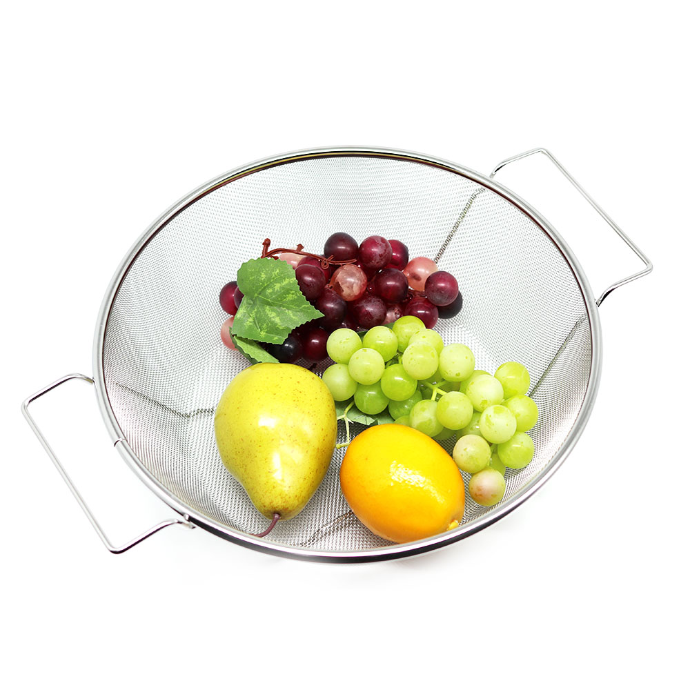 손잡이채반 스텐채반 채망 원형 야채 면 채반 - 상품 이미지