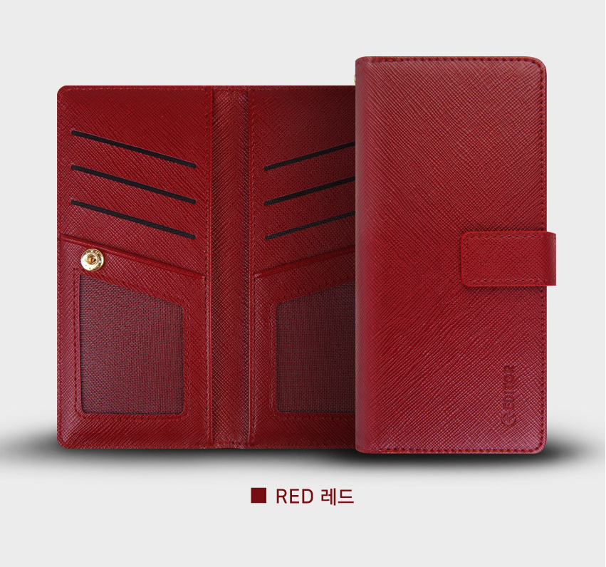 갤럭시 다이어리 지갑 가죽 케이스 카드 수납 블루, 갤럭시S25 - 상세 이미지 4