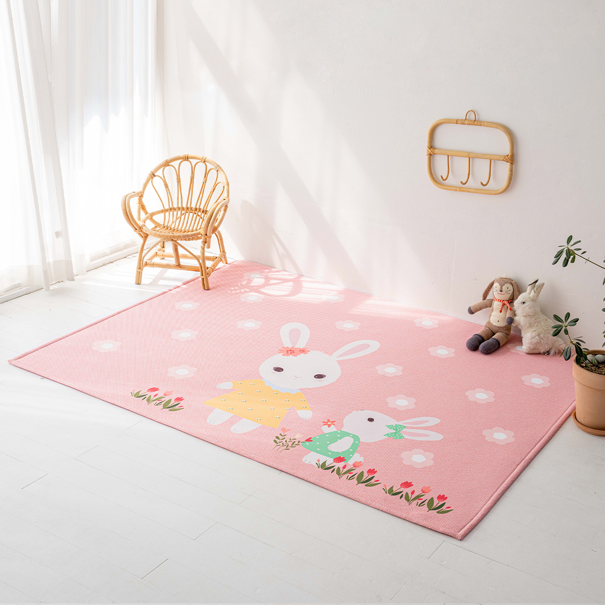 마이하우스 아이방러그 사각형 먼지없는 아기방 카페트 에이미, 200x145cm