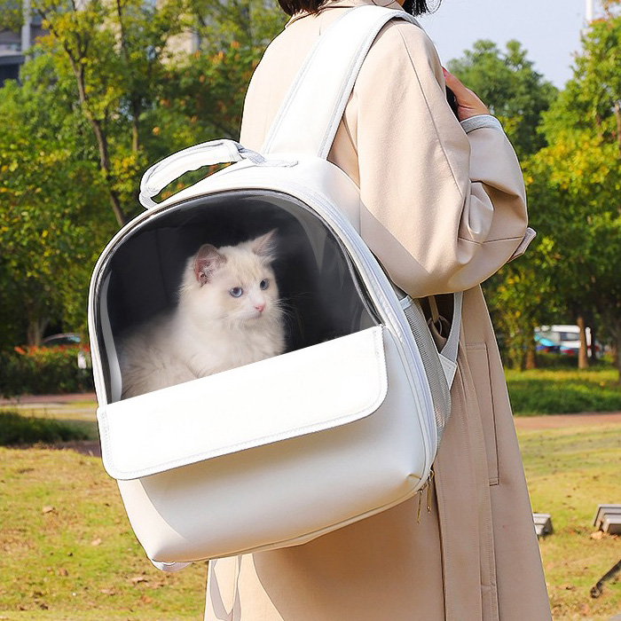 강아지 고양이 심플 백팩 가방 이동가방 슬링백 기내용 이동장 라이트 캐리어 - 상세 이미지 5