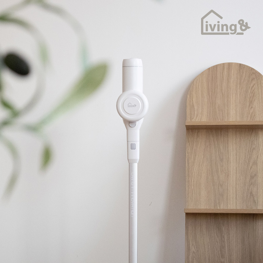 리빙앤 셀프 스탠딩 차이슨 무선 청소기 클린화이트 LV-20 이미지 2