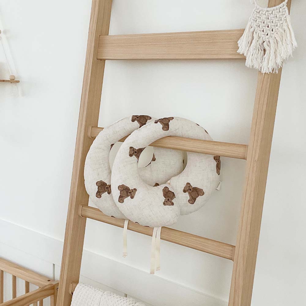 마롤로뜨 사계절 아기 목쿠션 유모차 카시트 차량용 아기목베개 신생아 멜란체크 베이지