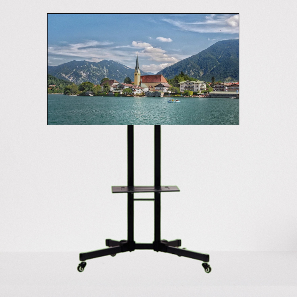 이동식모니터스탠드 삼성 LG 호환 이동형tv 스탠드 - 상품 이미지