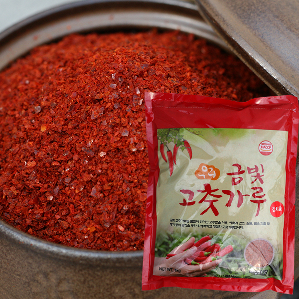 금빛 수입 고춧가루 2.5kg(김치용-굵은입자) / 중국산 고추가루 HACCP 겉절이용 - 상품 이미지