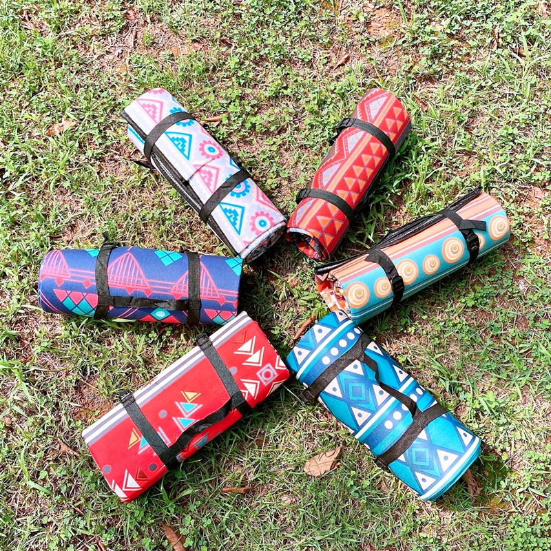 감성 방수 피크닉 매트 돗자리 에스닉 레드 소 - 상세 이미지 4