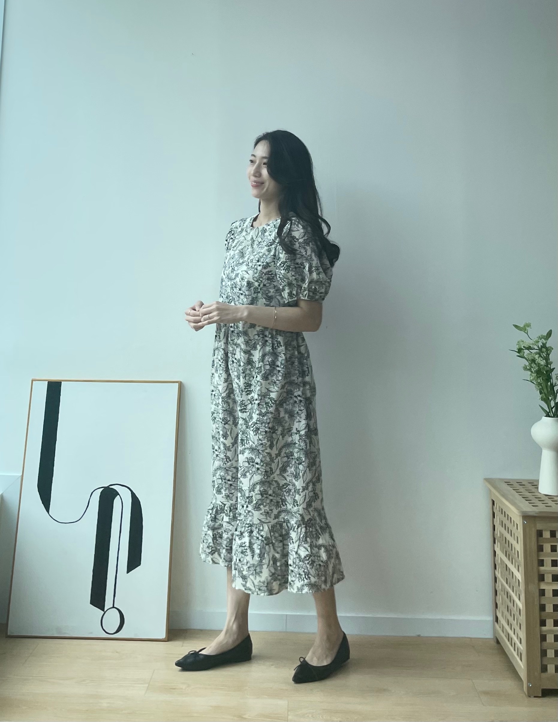 베지 임산부원피스 임부 만삭 셀프만삭 상세 이미지 40