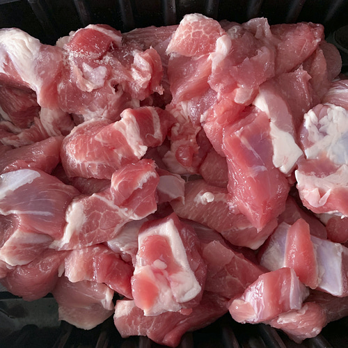삼형제고기 국내산 한돈 찌개용돼지고기 1kg 김치찌개 짜글이 모둠부위 - 상세 이미지 2