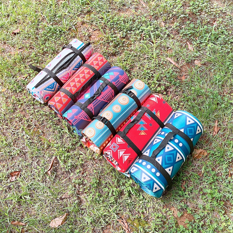 감성 방수 피크닉 매트 돗자리 에스닉 레드 소 - 상세 이미지 5