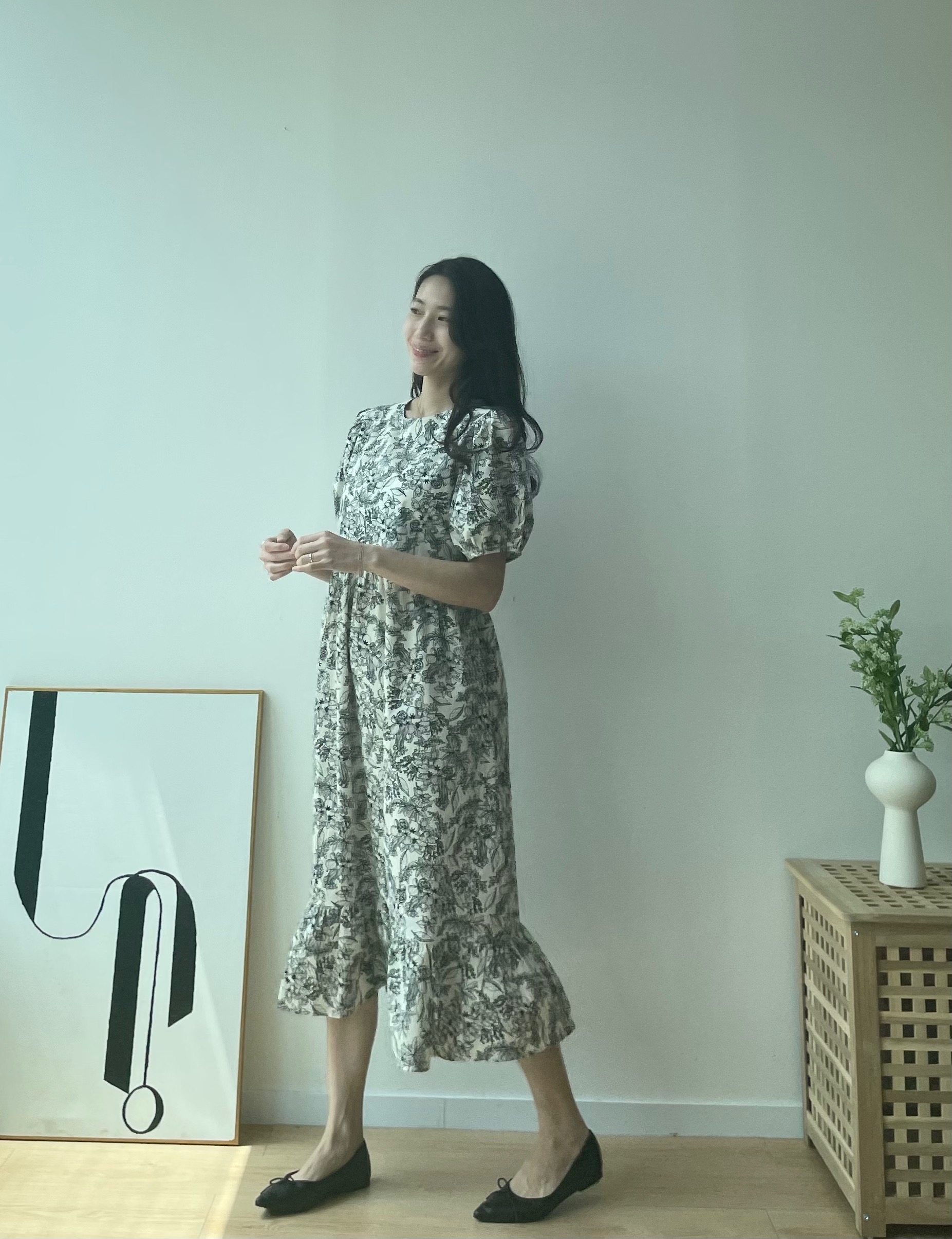 베지 임산부원피스 임부 만삭 셀프만삭 상세 이미지 38