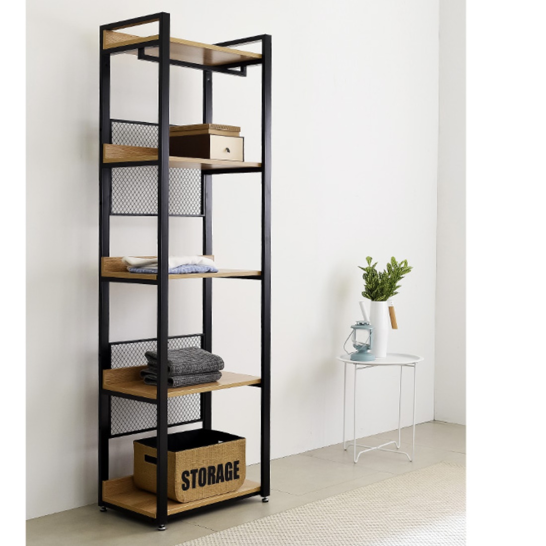 빈티지 콘솔 소품 장식장 트로피 진열장 술 전시장 철재 장식장