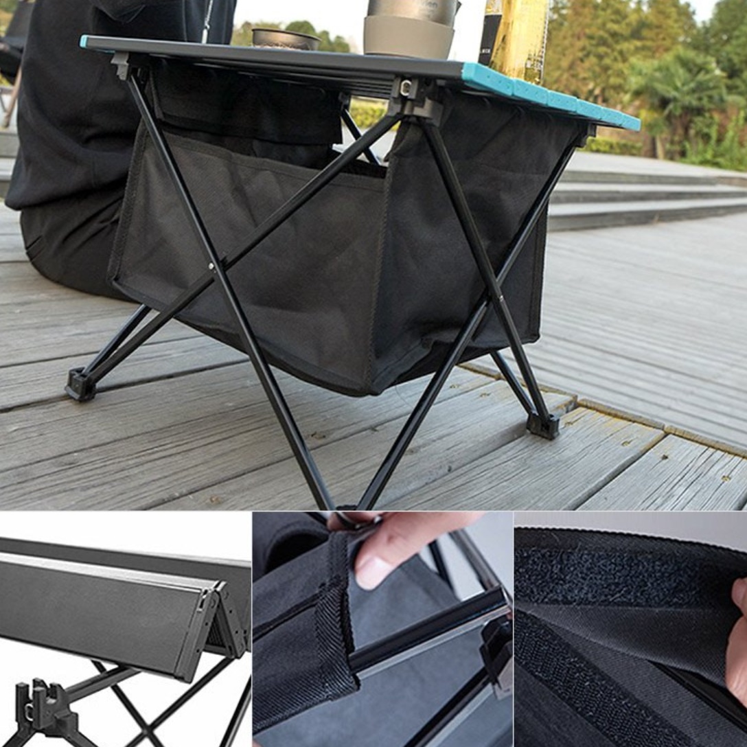 보조 미니 캠핑 수납 테이블 캠핑용 접이식테이블 롤링테이블