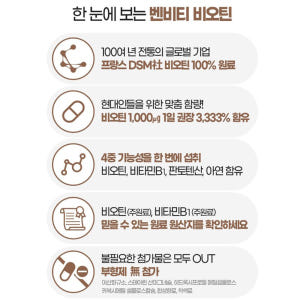 대용량 벤비티 비오틴 90정 3개월분 맛있게 먹은 솔직 후기 - 상품 이미지 3