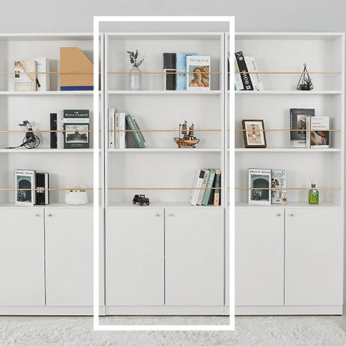 고급 장식장 원목 거실 장식장 인테리어 수납 상패 트로피 진열장