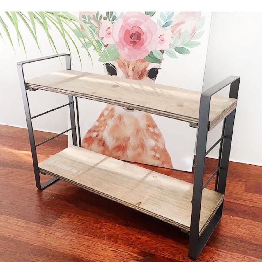 작은 엔틱 빈티지 우드 인테리어 장식장 상패 원목 소품 진열장