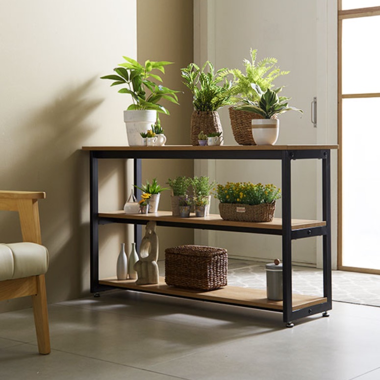 엔틱 콘솔 수석 철재 거실 장식장 트로피 진열장 인테리어 장식장