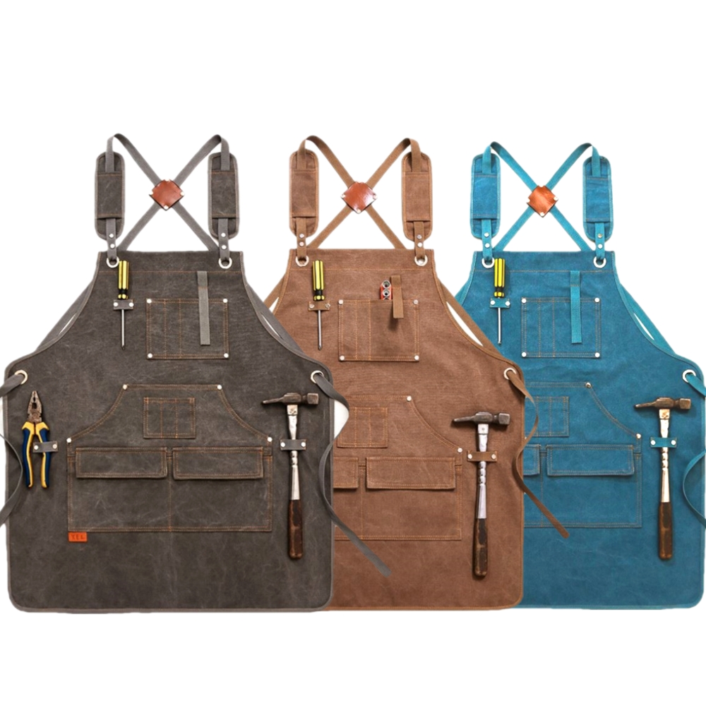 남자 목공앞치마 바리스타 공방 방수 데님 앞치마