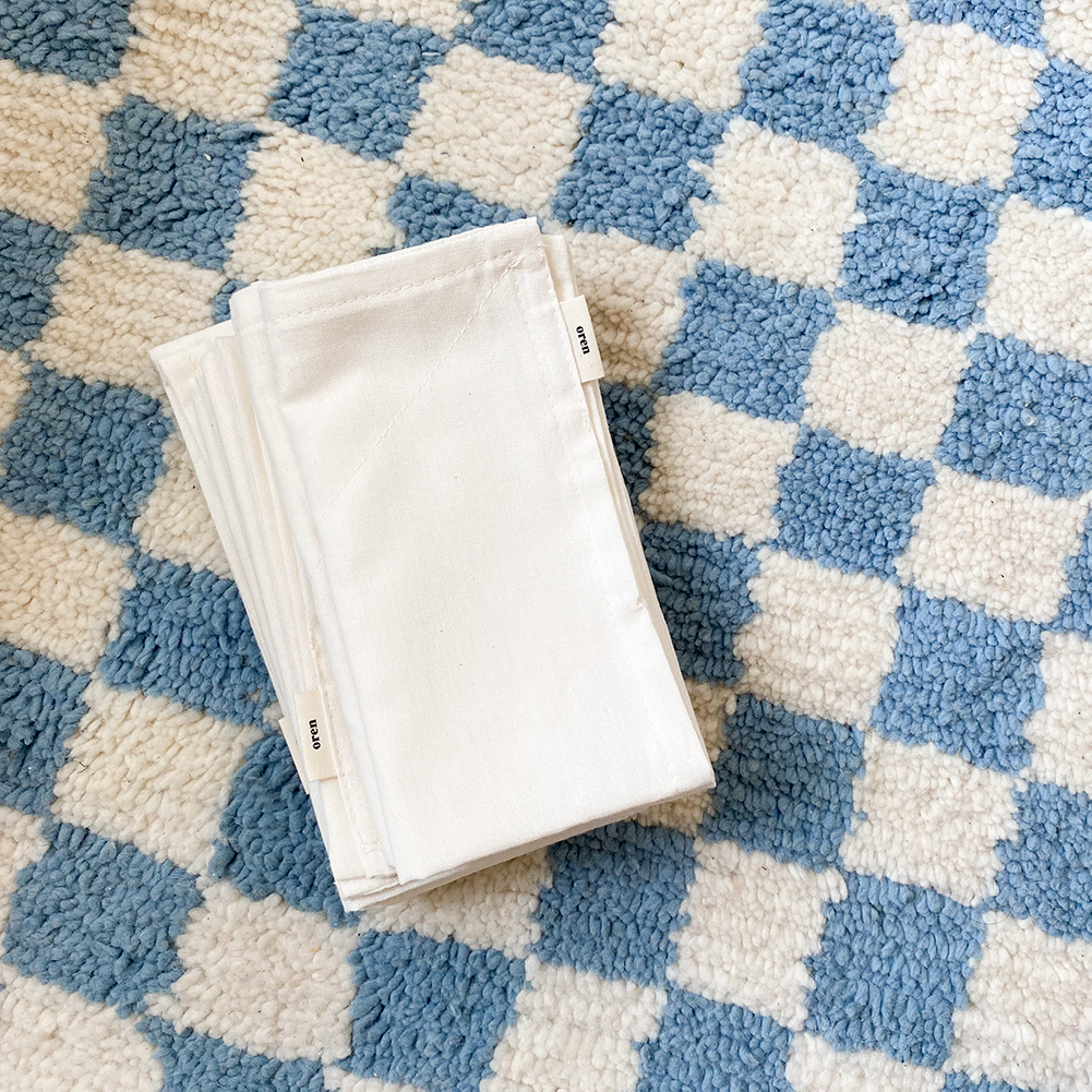 오랜 강화 소창행주 2겹 (국내산 무형광 면사) 10+1