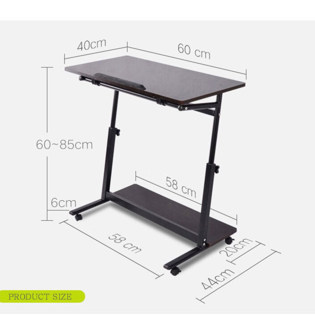 바퀴달린 책상 이동식침대테이블 침대용 책상 이동형책상