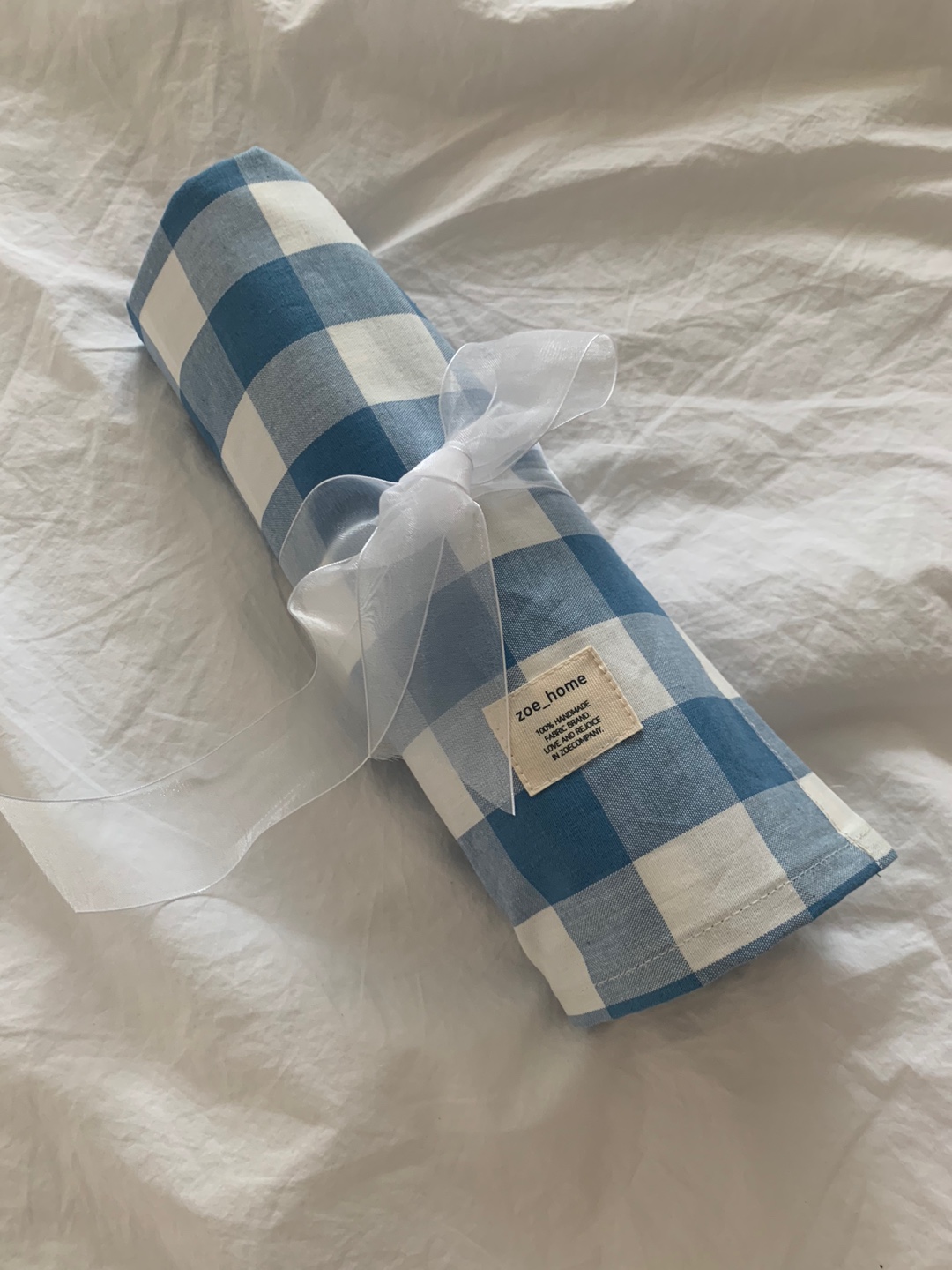 럽체크 테이블보 아일랜드 식탁보 밥솥 덮개 캠핑 테이블보