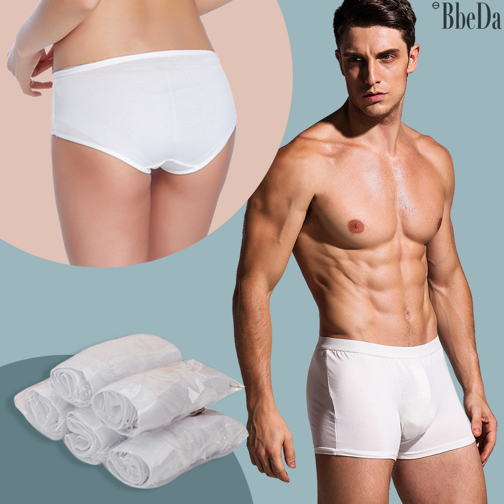 남성 편안한 모달 여행 캠핑 출장 휴대 일회용 팬티 5장세트