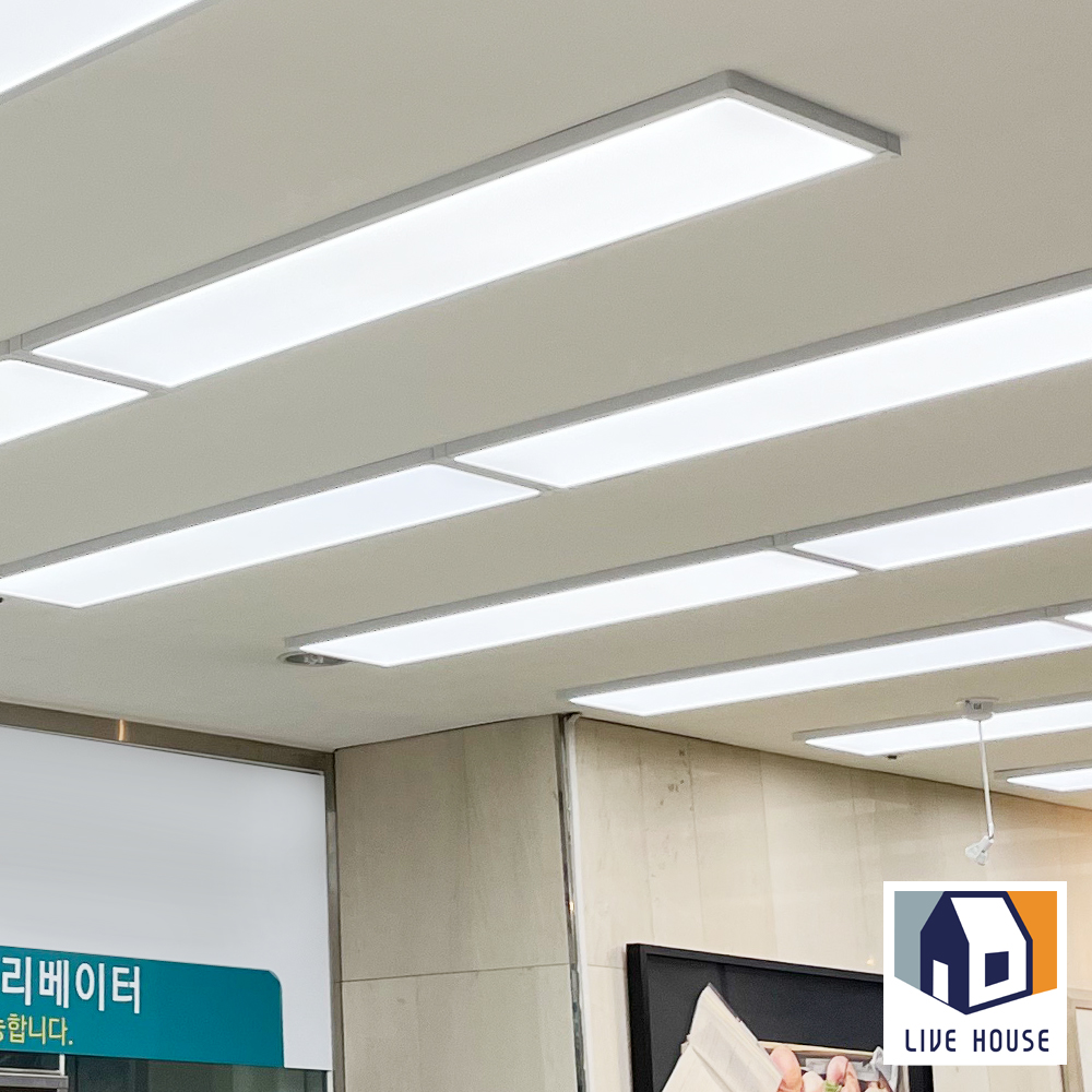 LED 거실등 평판 거실 조명 사무실 플리커프리 방등 1285x320 50w - 상세 이미지 2
