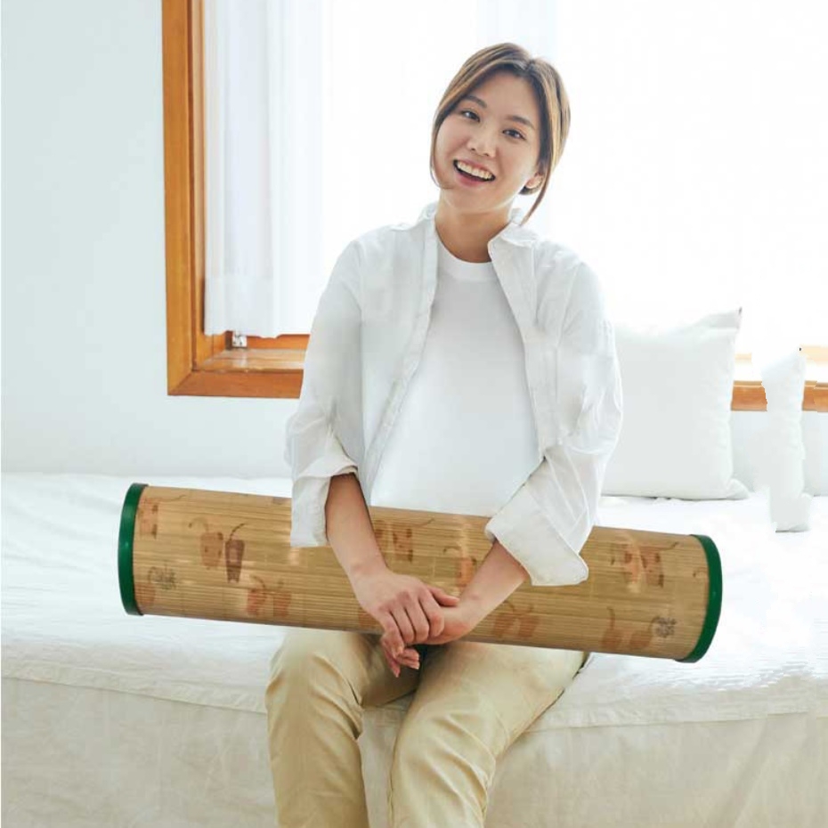 국산 죽부인 중형 여름용 다리사이베개 여름 대나무 죽부인 - 메인 이미지