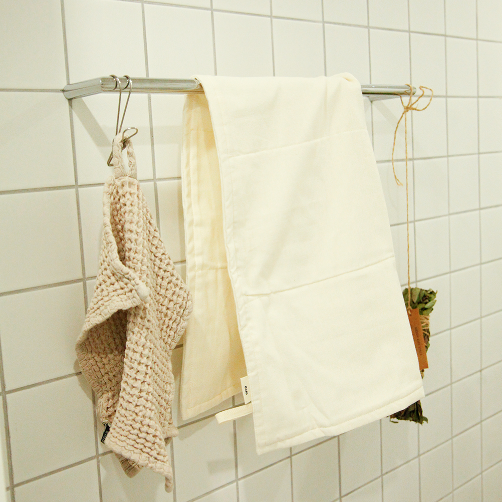 오랜 강화 소창수건 3겹 정련함 (국내산 무형광 면사 100%) 오랜라이프 oren