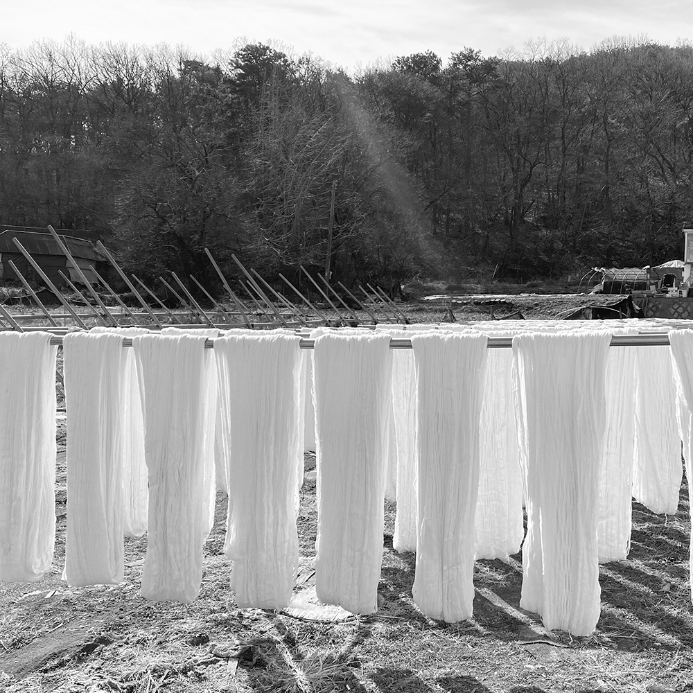 오랜 강화 소창수건 3겹 정련함 (국내산 무형광 면사 100%) 오랜라이프 oren