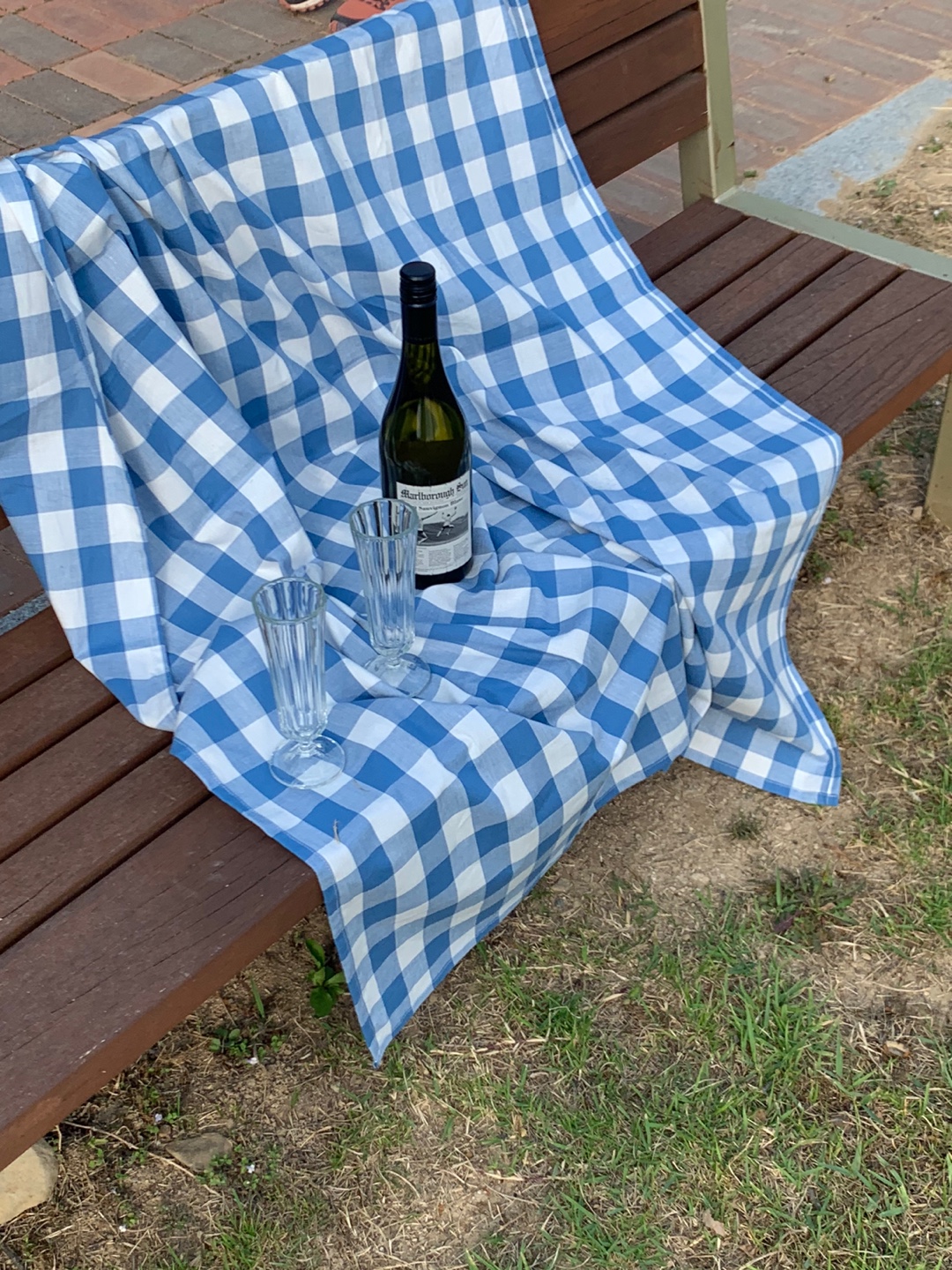 럽체크 테이블보 아일랜드 식탁보 밥솥 덮개 캠핑 테이블보