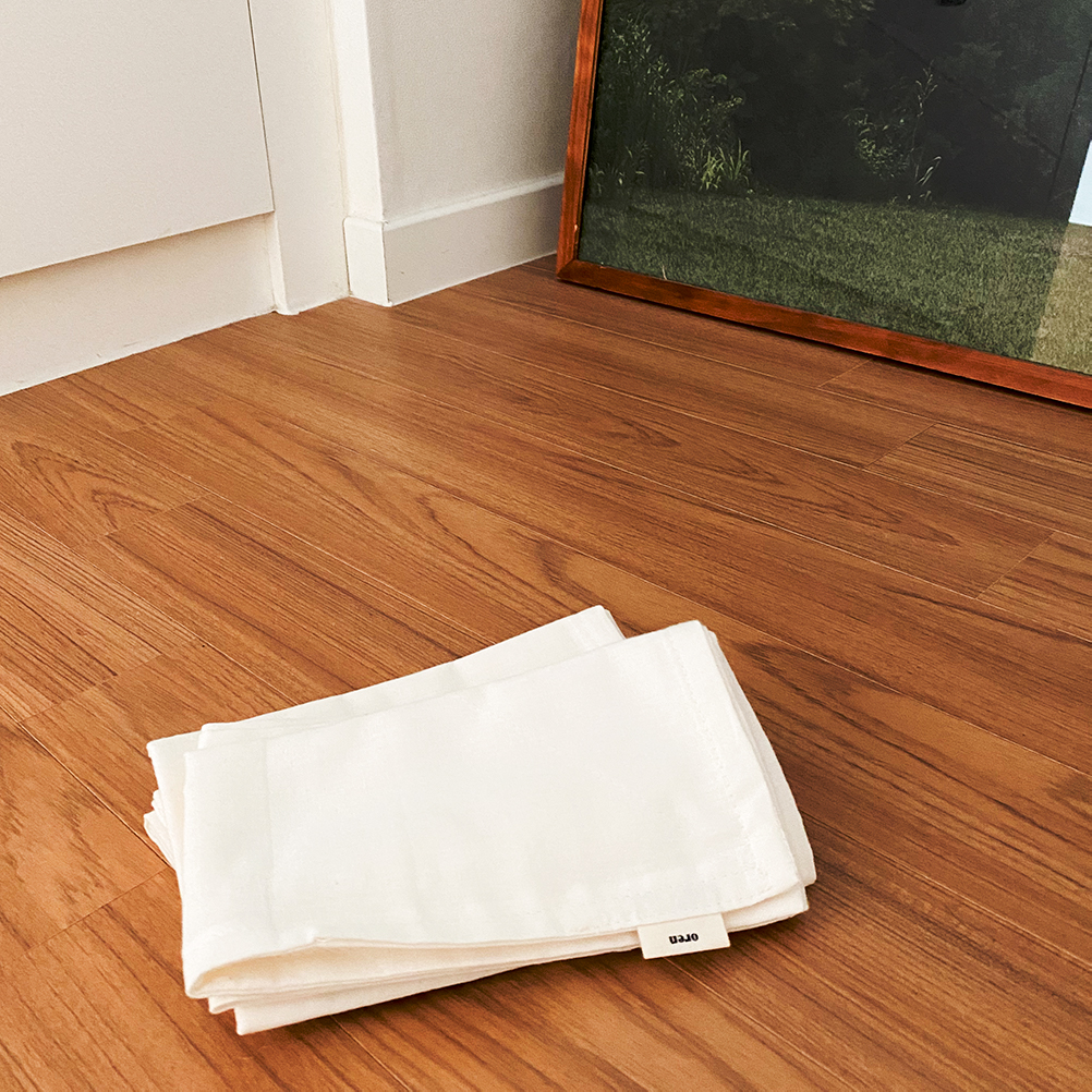 오랜 강화 소창행주 2겹 (국내산 무형광 면사) 10+1