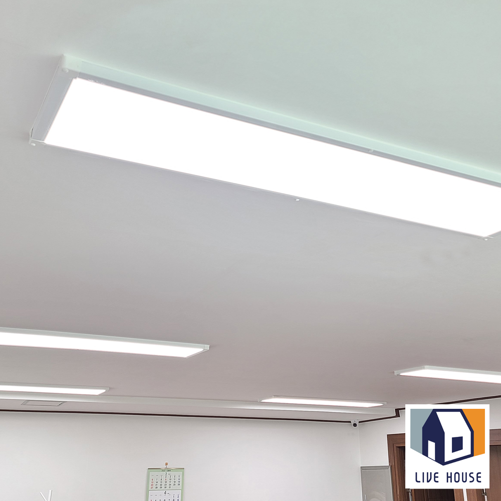 LED 거실등 평판 거실 조명 사무실 플리커프리 방등 1285x320 50w - 상세 이미지 4