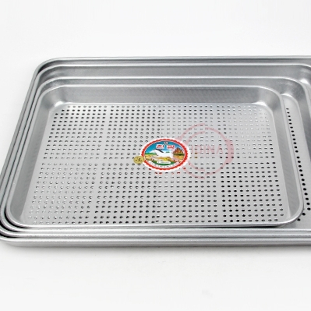 사각 알루미늄 타공 쟁반 업소용 식당 트레이 65cm, 1개 - 상세 이미지 2