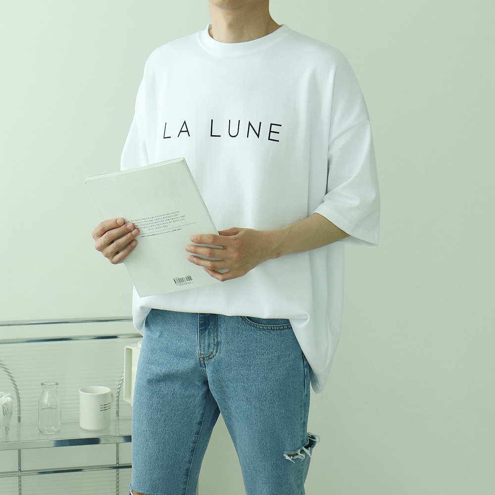 남자반팔티 오버핏 프린팅 여름 커플반팔티 이미지 3