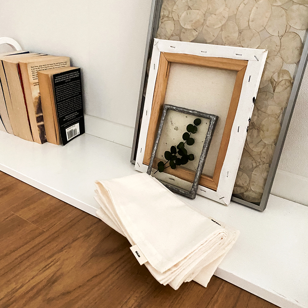 오랜 강화 소창행주 2겹 (국내산 무형광 면사) 10+1