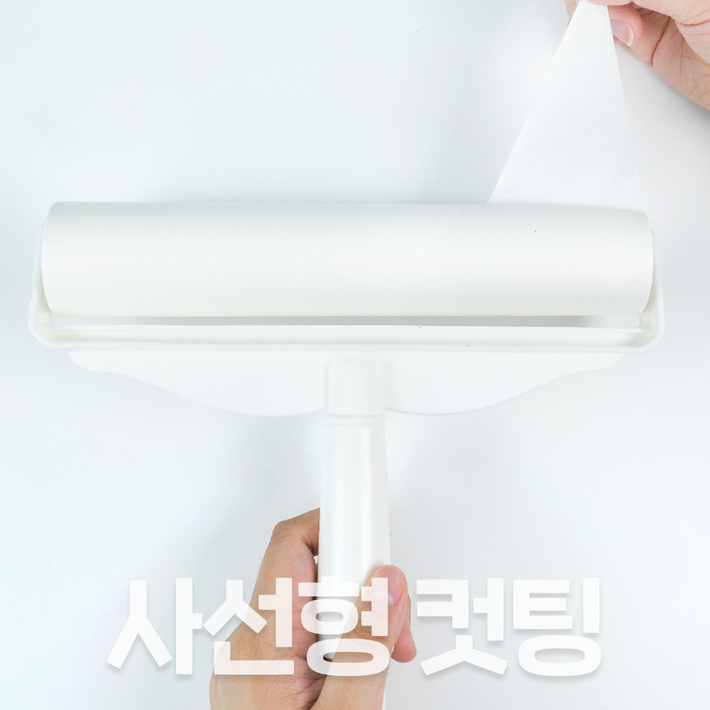 초강력 대형 사선 롱 돌돌이 밀대 테이프클리너 먼지 롤클리너 본체+리필 휴대용 - 상세 이미지 3