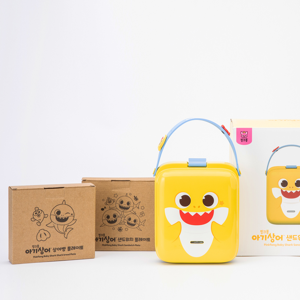 [보프렌즈] 핑크퐁 아기상어 붕어빵 와플메이커 와플기계 크로플 (정품 라이센스)