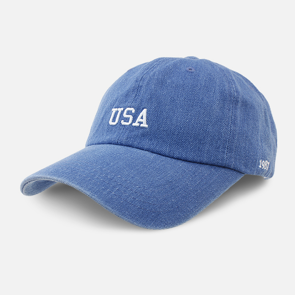 데님 볼캡 usa 캡모자 남자 여자 공용 모자 이미지 8