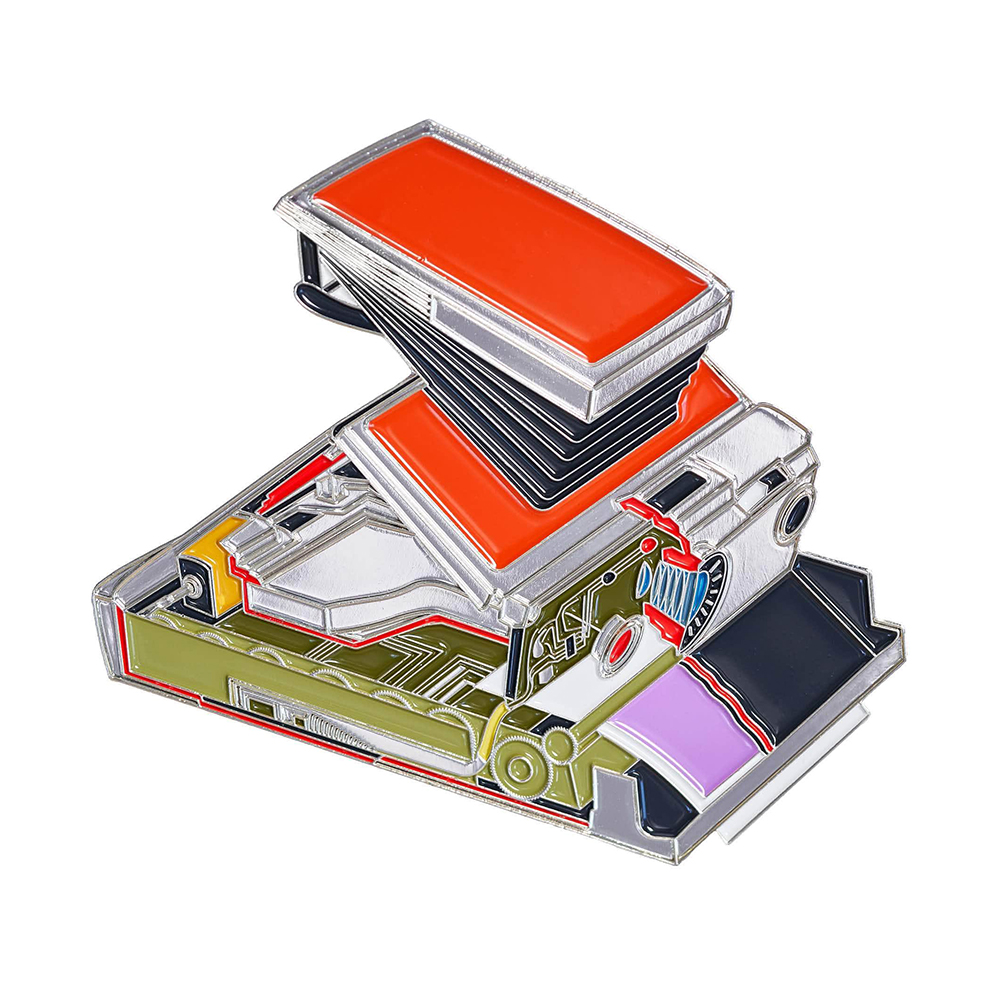 OE 폴라로이드 SX-70 단면 카메라 뱃지 P102 - 상품 이미지