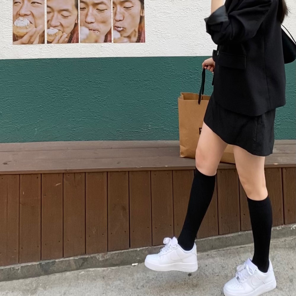 고급 압박 니삭스 반스타킹 반양말 종아리 무릎 양말 골프 스타킹 여성 롱양말 릴삭스