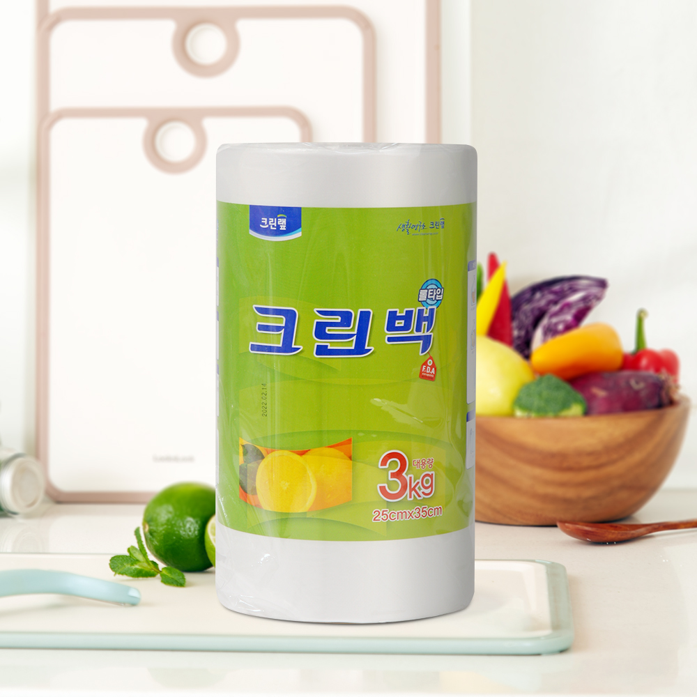 크린랲 크린 롤백 업소용 3kg 중 / 대용량 위생롤백 (25x35) - 메인 이미지