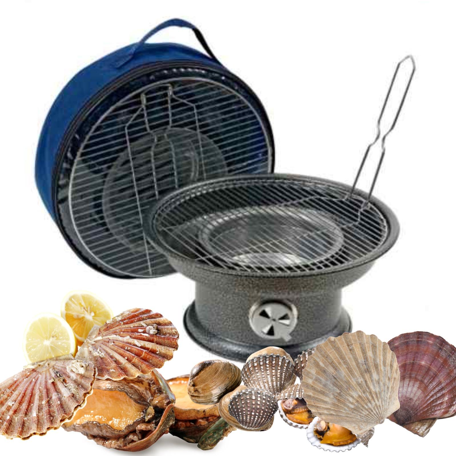 원형 화로대 소형 화로 가정용 숯불 화로 조개 구이 화로