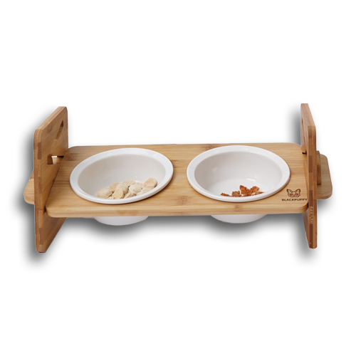 개과천선 원목 애견 강아지 밥그릇 고양이 식기 3단 4단 조절 - 상세 이미지 4