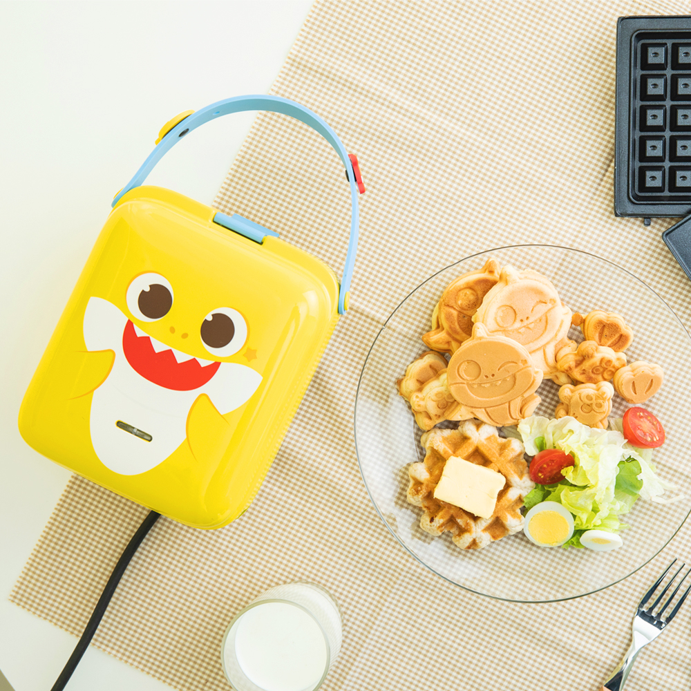 [보프렌즈] 핑크퐁 아기상어 붕어빵 와플메이커 와플기계 크로플 (정품 라이센스)