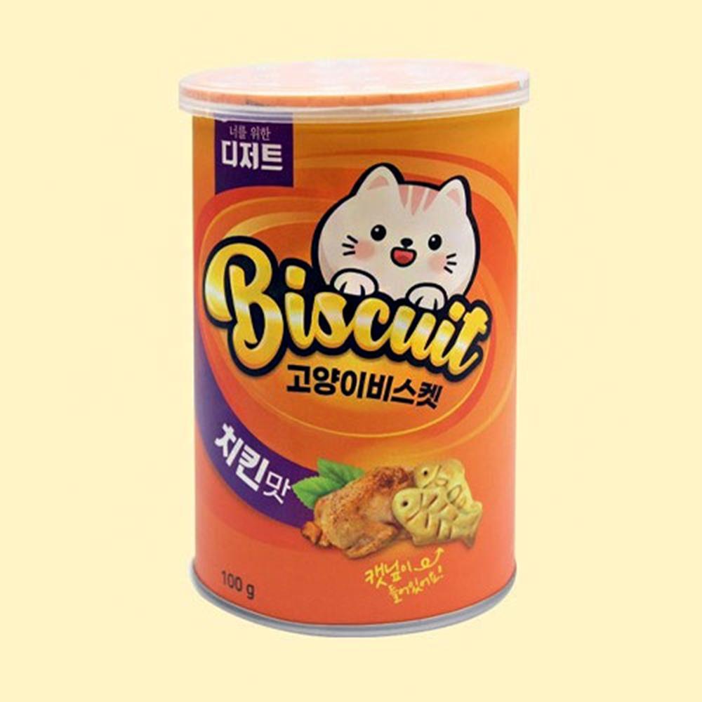고양이 바삭식감 캣닢함유 치킨맛 비스켓 맛있는 애묘간식 : 스토어비425