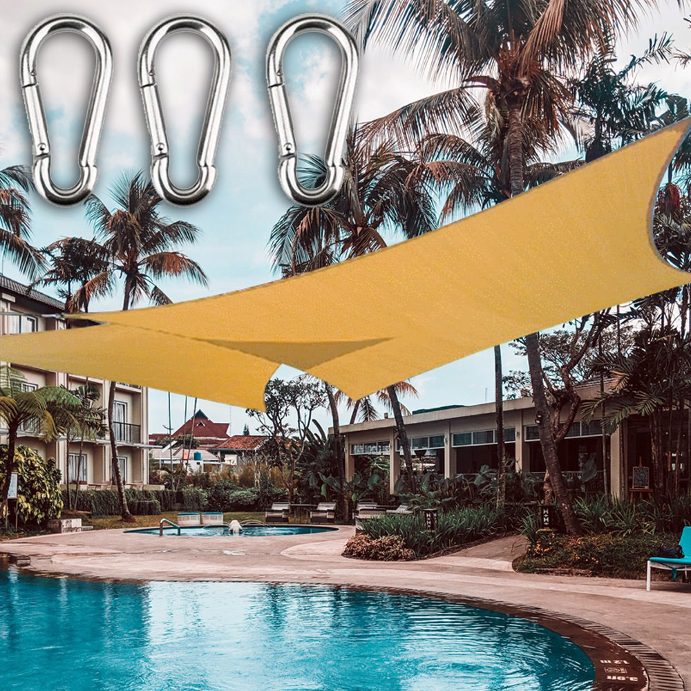 파인굿즈 옥상그늘막 썬쉐이드 행사용 차광막 천막 팬션 정원 그늘막 방수베이지 사각3x5