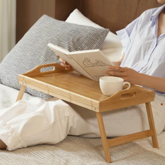 원목베드테이블 먹방테이블 침대식탁 침대용식탁 침대상